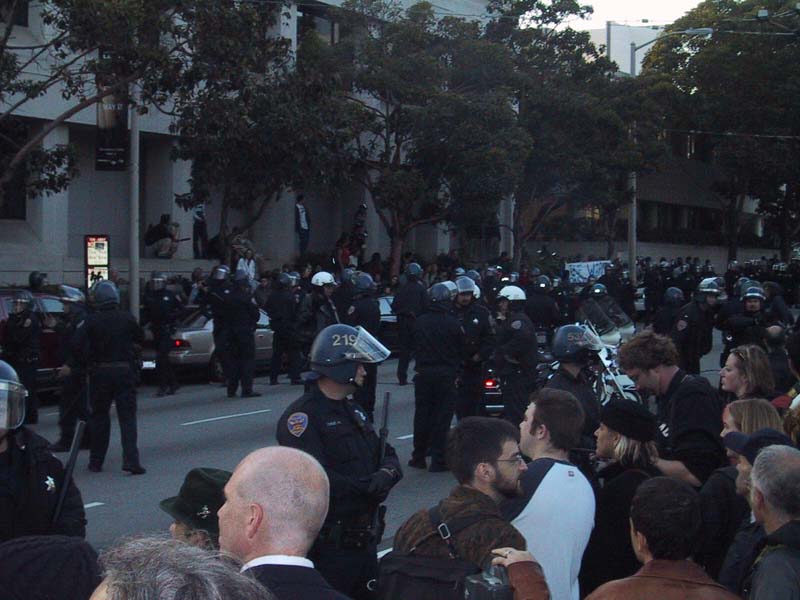 Cops Ambush Crowd