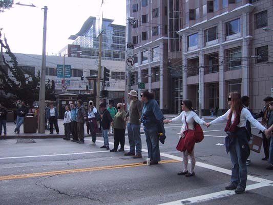 Small Group Blocks Street