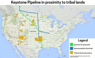 keystone XL pipeline over tribal lands