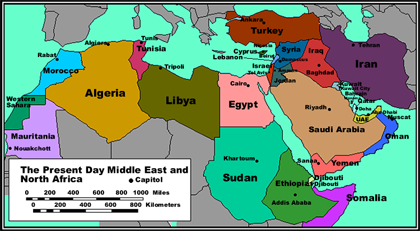 north Africa Middle East