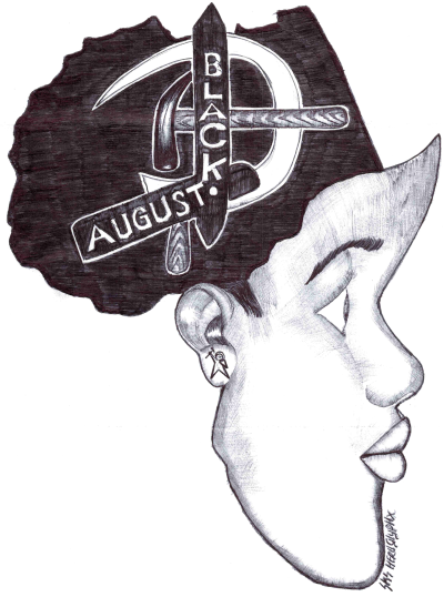 Black August Africa face