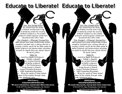 Educate to Liberate United Front fliers