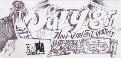 july 8th hunger strike for humyn rights in CA prisons