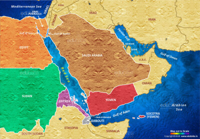 map of middle east