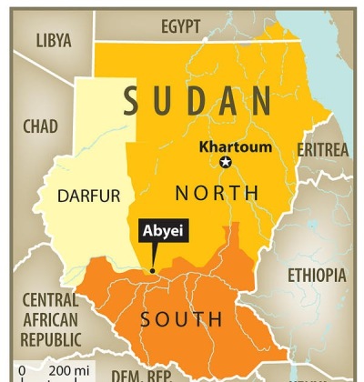 map of Sudan